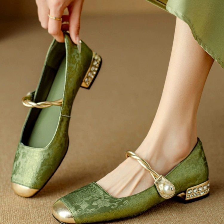 Spring And Summer New Retro Easy Matching French Low-cut Shoes