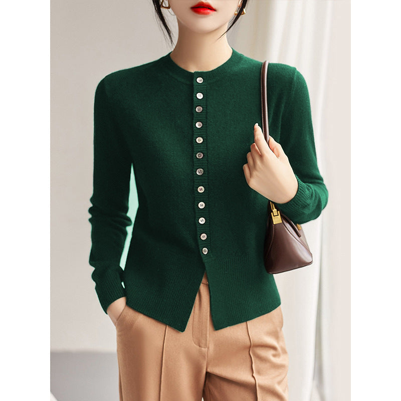 Spring And Autumn Slim Fit Slimming Cashmere Sweater Cardigan