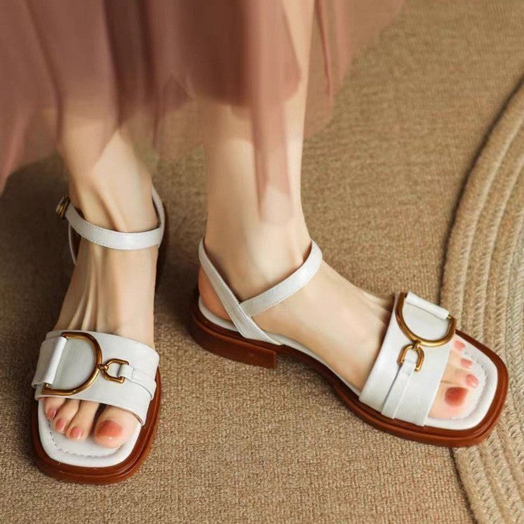 Women's Thick-soled Leather All-match Fashion Sandals