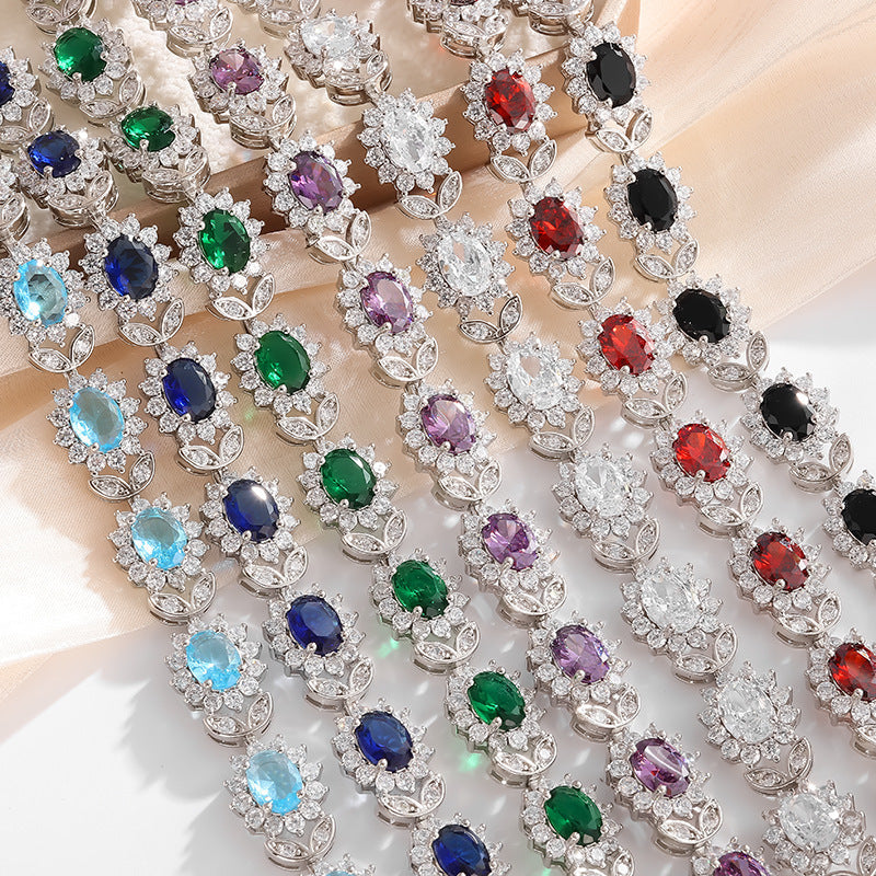 Personality Trend Women's Simple Inlaid Zircon Bracelet