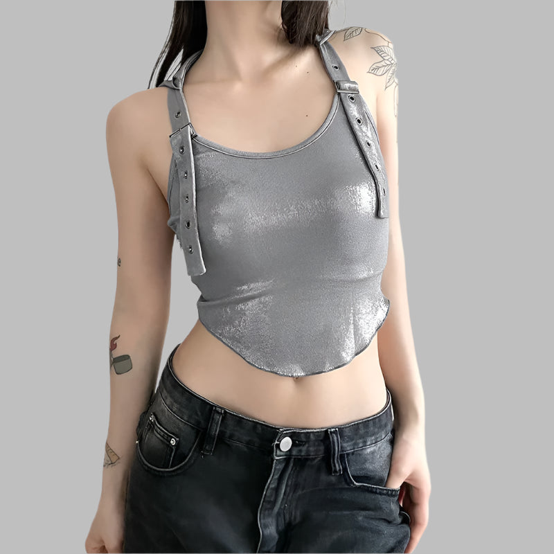 Women's Solid Color Slim Fit Fashion Hooded Halterneck Vest Women