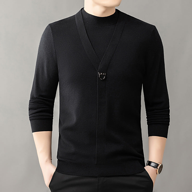 Men's Spring And Autumn Casual All-matching Tops