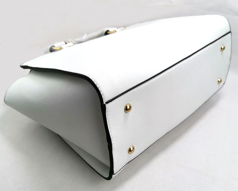 Smiley cross pattern shoulder bag