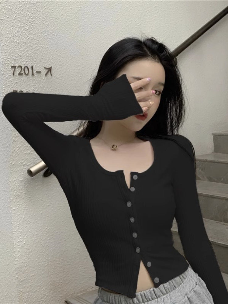 Slim Cardigan Advanced Sense Of Pure Wind