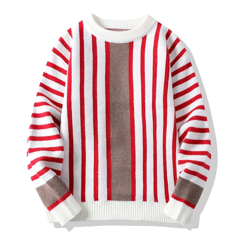 Men Loose Casual Soft Warm  Fall Winter Cashmere Knitted Sweater