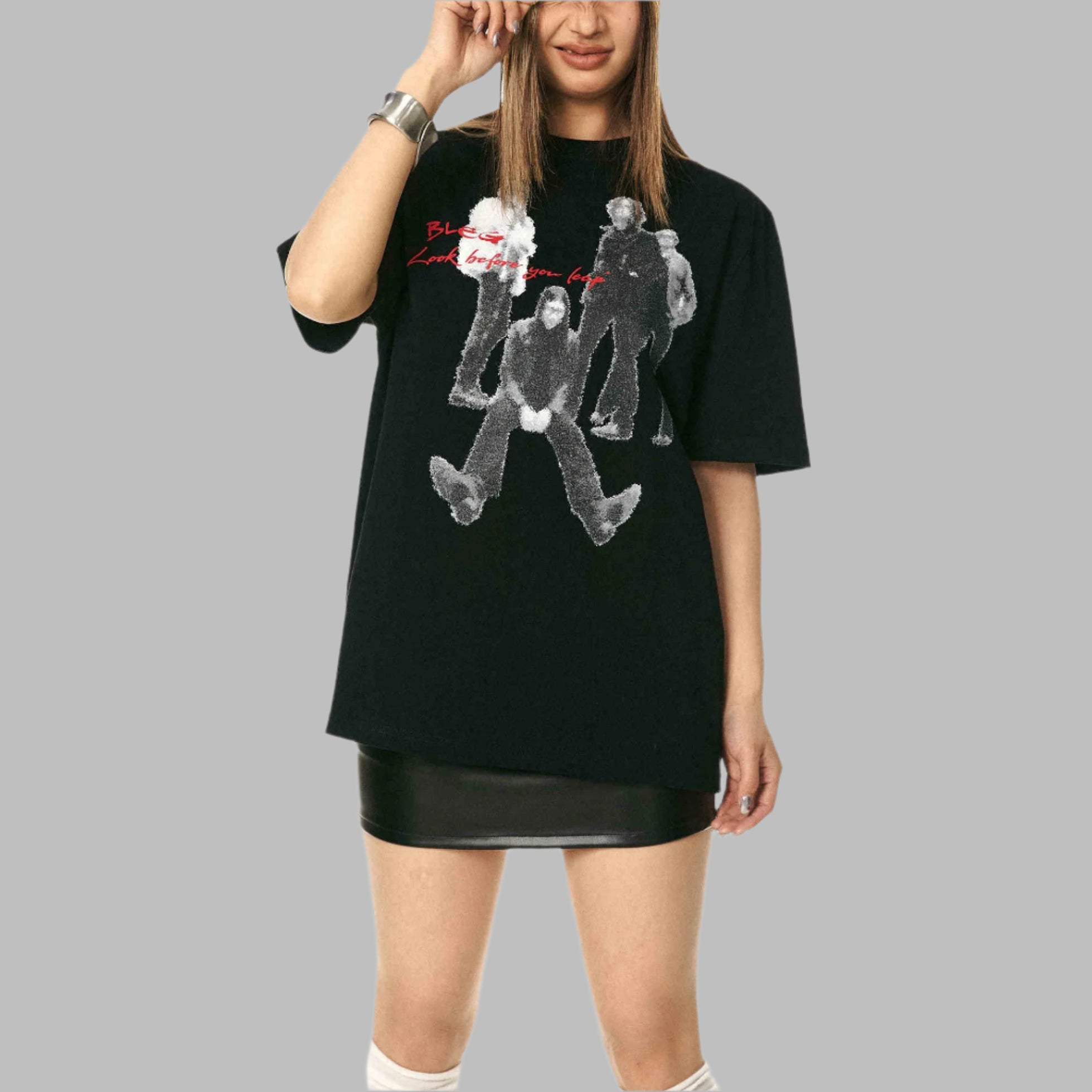 Vintage Printed T-shirt Pure Cotton Couple Short Sleeve