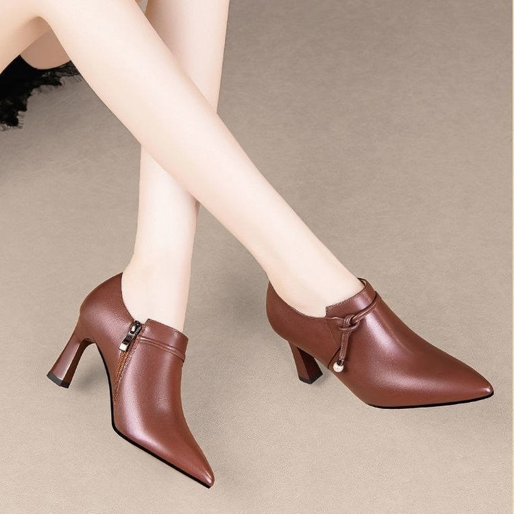 Fine All-match Deep Mouth Women's Single Heel