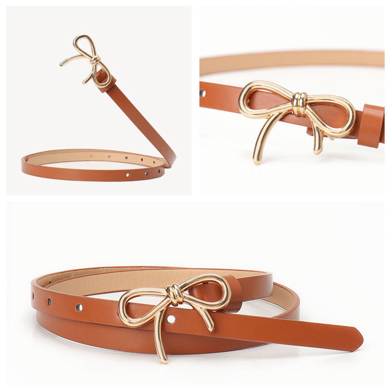 Fashion All-match Bow Decorative Band Belt