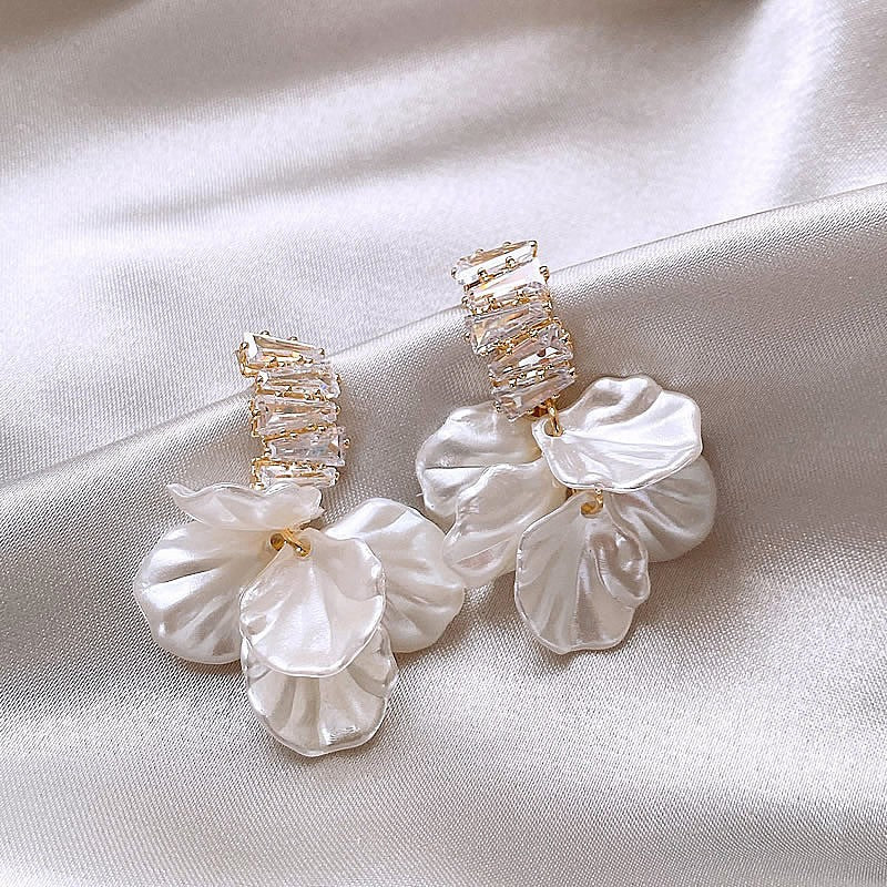 C- Ring Shell Tassel Delicate Earrings Women