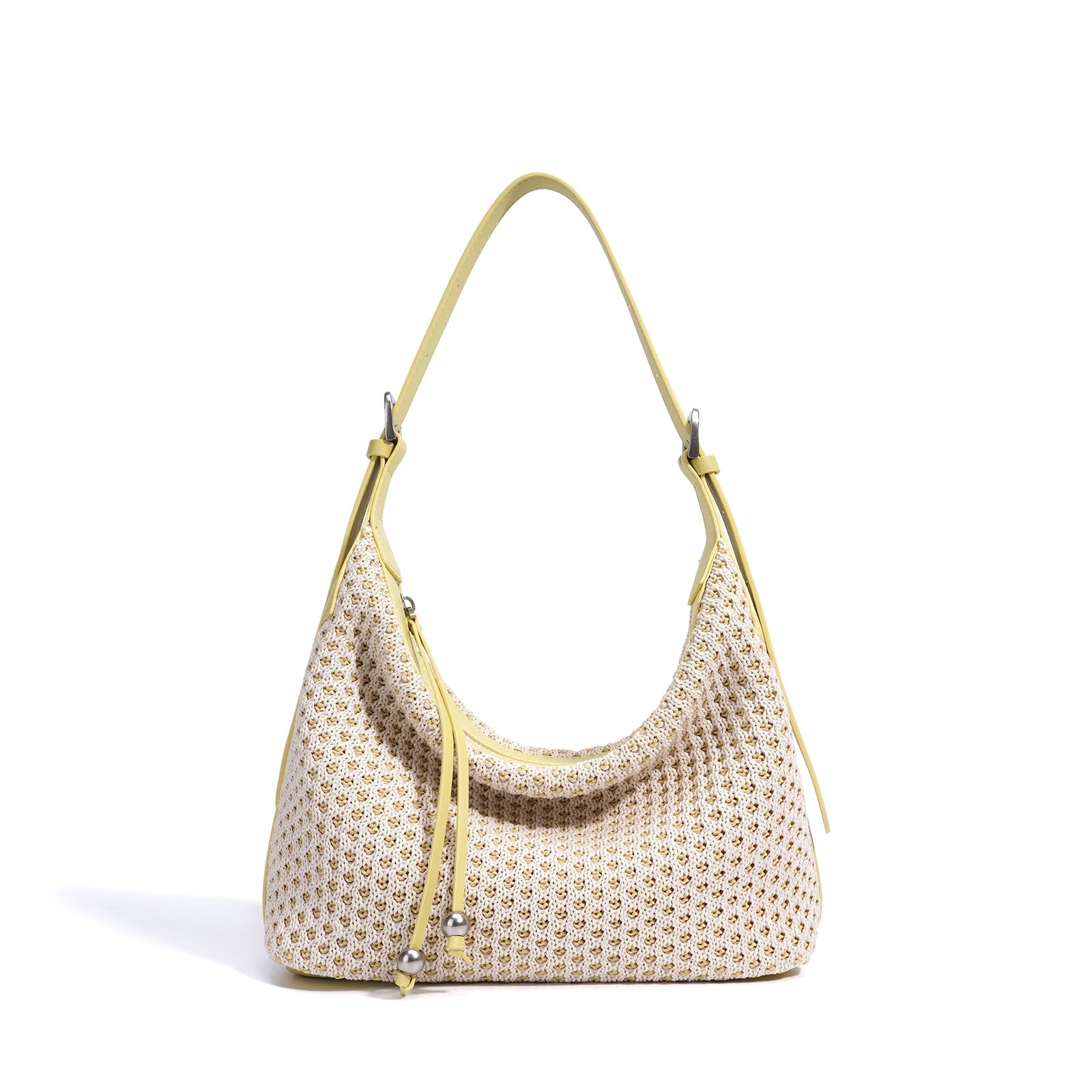 Fashion Retro Straw Woven Dumpling Bag Versatile Large Capacity Shoulder Bag