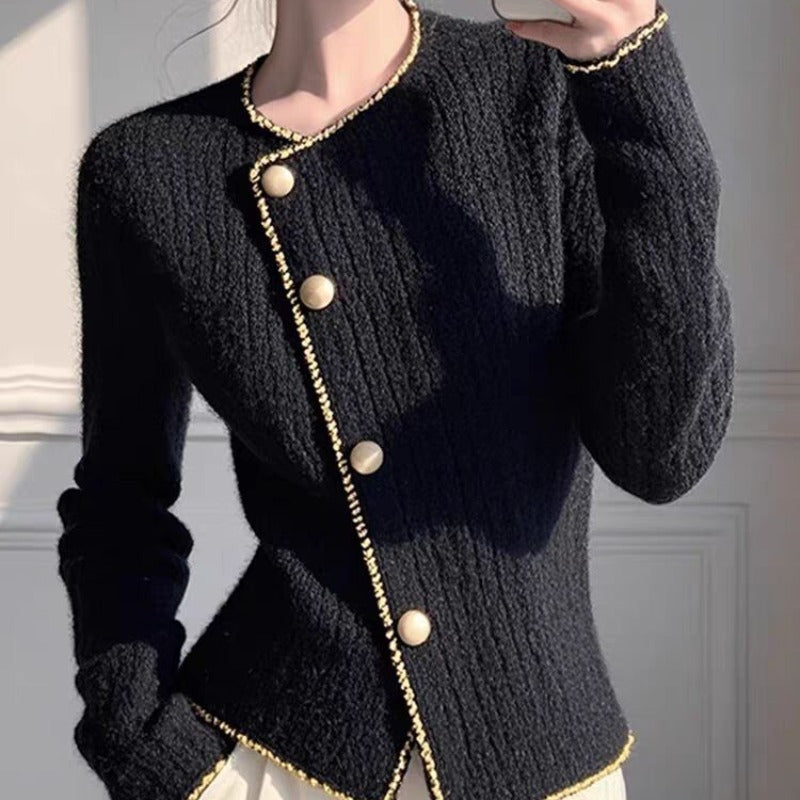 Simple Cardigan Autumn And Winter New Elegant Top