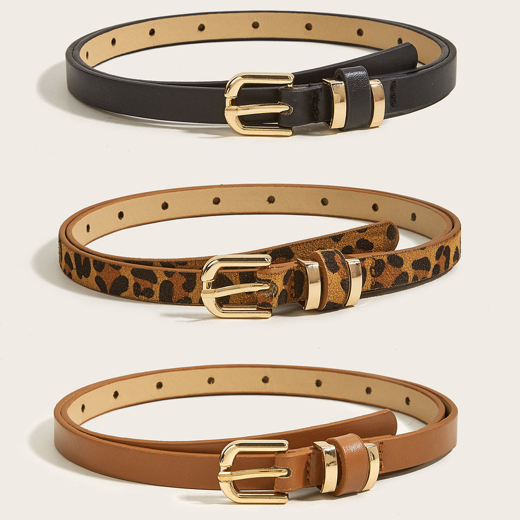 Retro Thin All-match Pin Buckle Small Belt