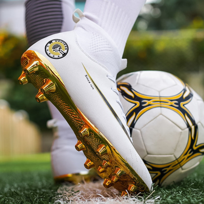 Training Special High-top Gold-plated Bottom Soccer Shoes
