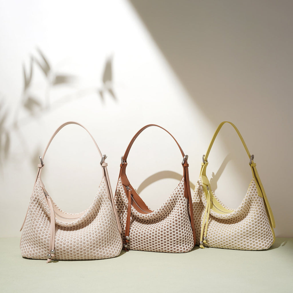 Fashion Retro Straw Woven Dumpling Bag Versatile Large Capacity Shoulder Bag