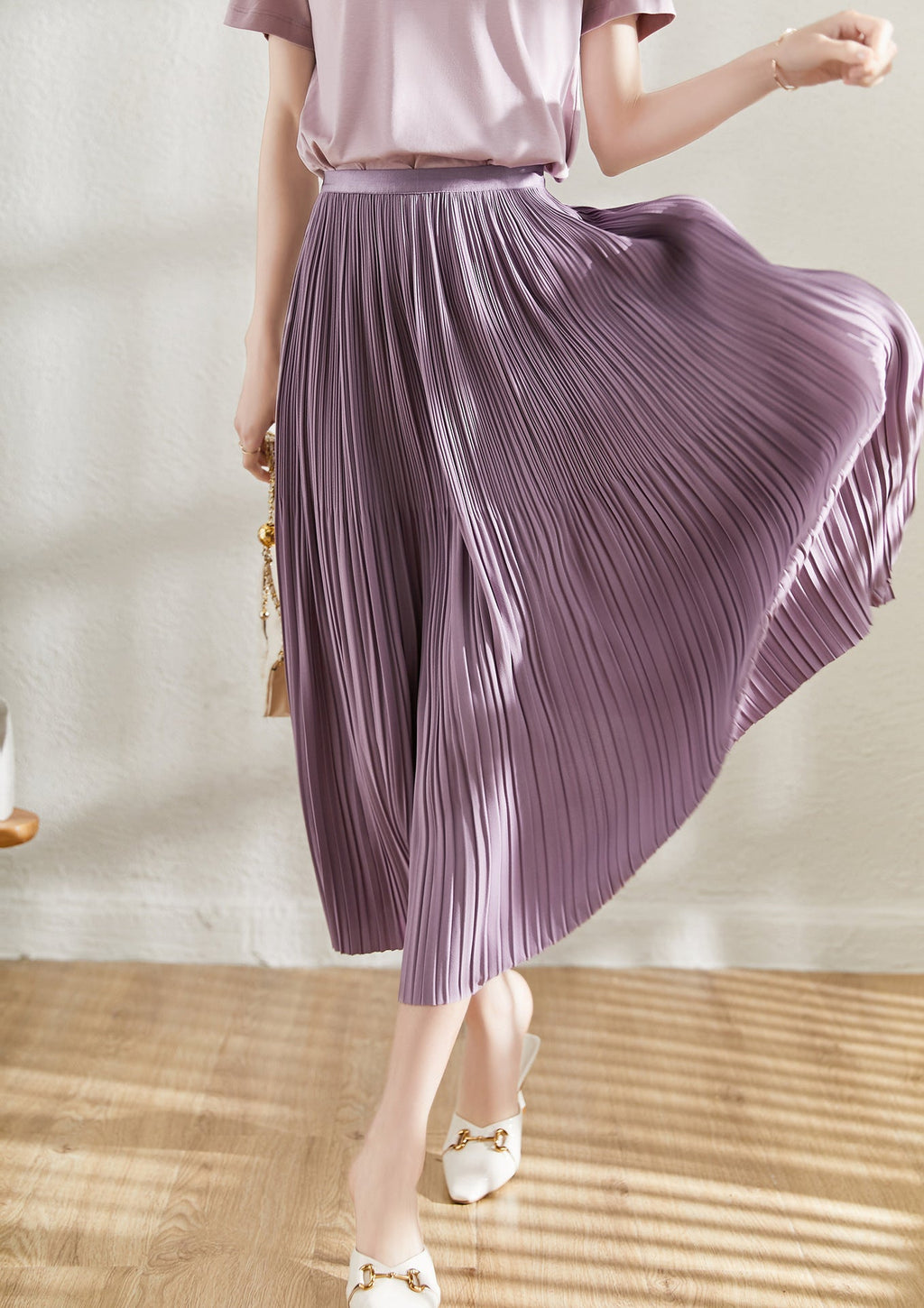 Spring And Summer New Exquisite Artistic Pleated Fairy Pleated Skirt