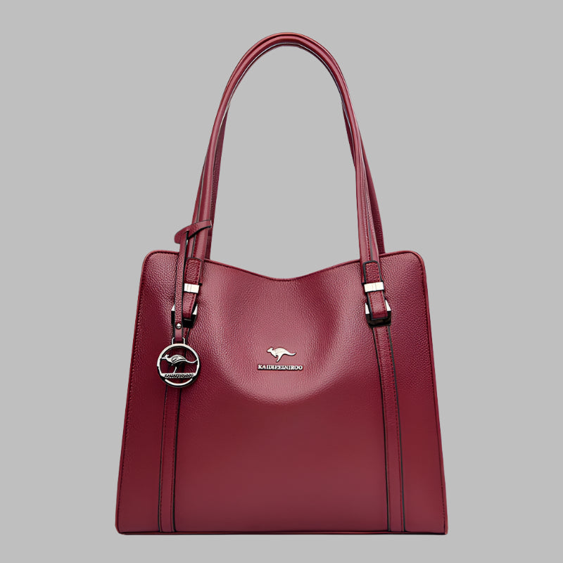 Kangaroo Leather Large Capacity Fashion Soft Leather Shoulder Bag