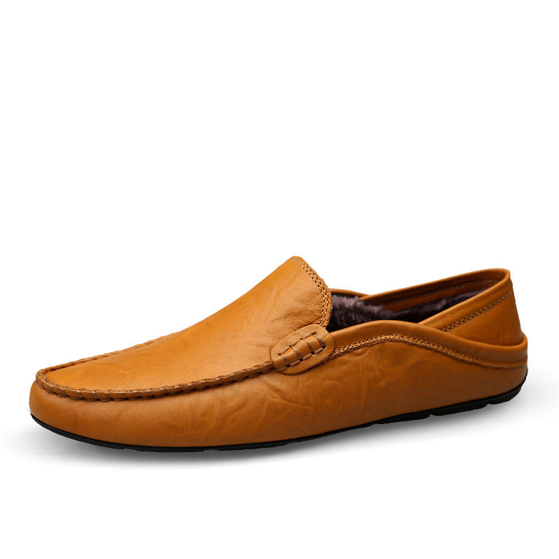 Genuine Leather Casual Cowhide British Soft Bottom Men's Leather Shoes