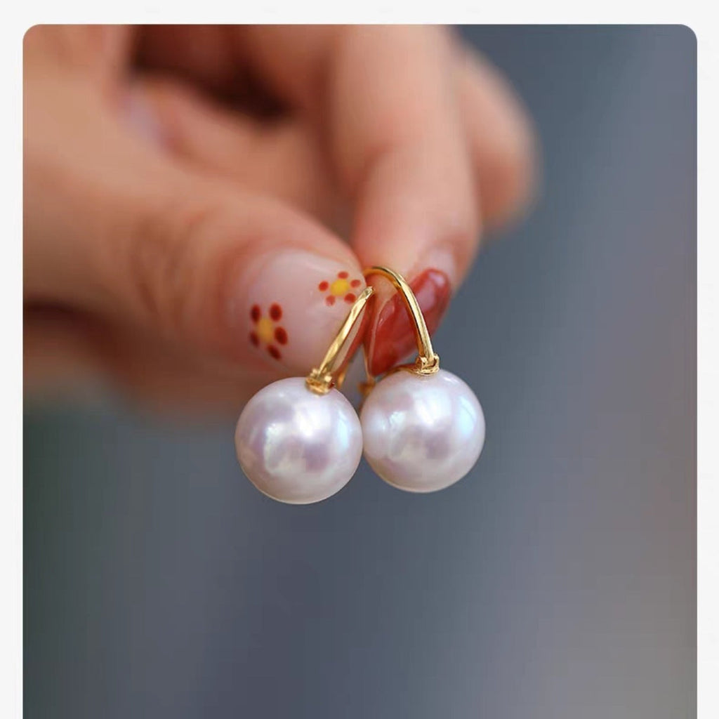 Copper Plated Gold Ancient Hong Kong Style Earrings