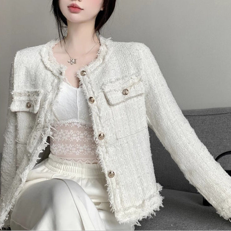 Short Chanel Coat Women's Multi-button Top