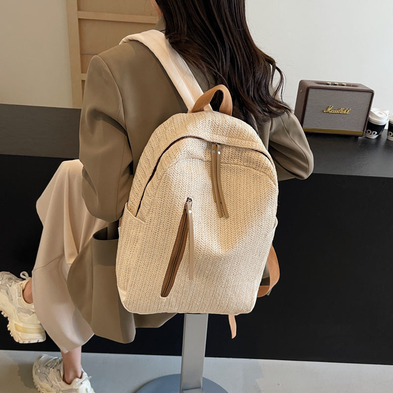 Minimalist Nylon Waterproof Schoolbag All-match Simple Leisure