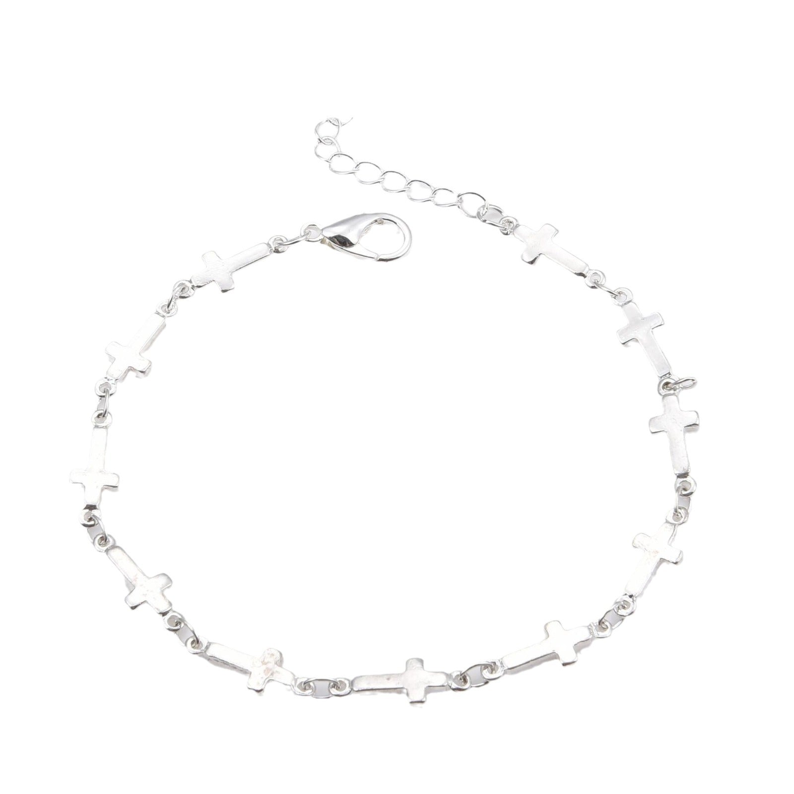 Bohemian Style Metal Cross Chain Bracelet