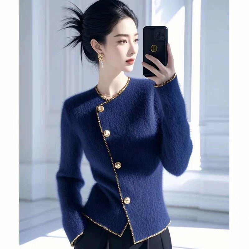 Simple Cardigan Autumn And Winter New Elegant Top