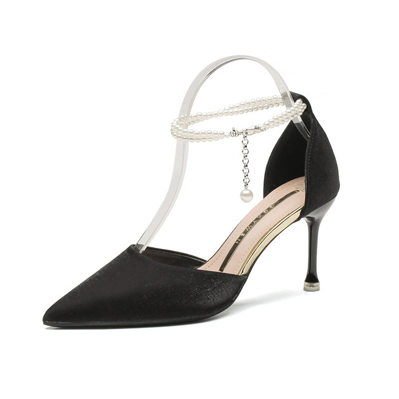 High Heels Stiletto Toe Box Buckle Sandals