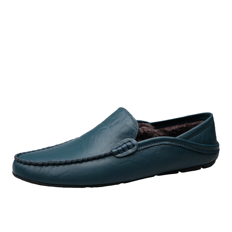 Genuine Leather Casual Cowhide British Soft Bottom Men's Leather Shoes