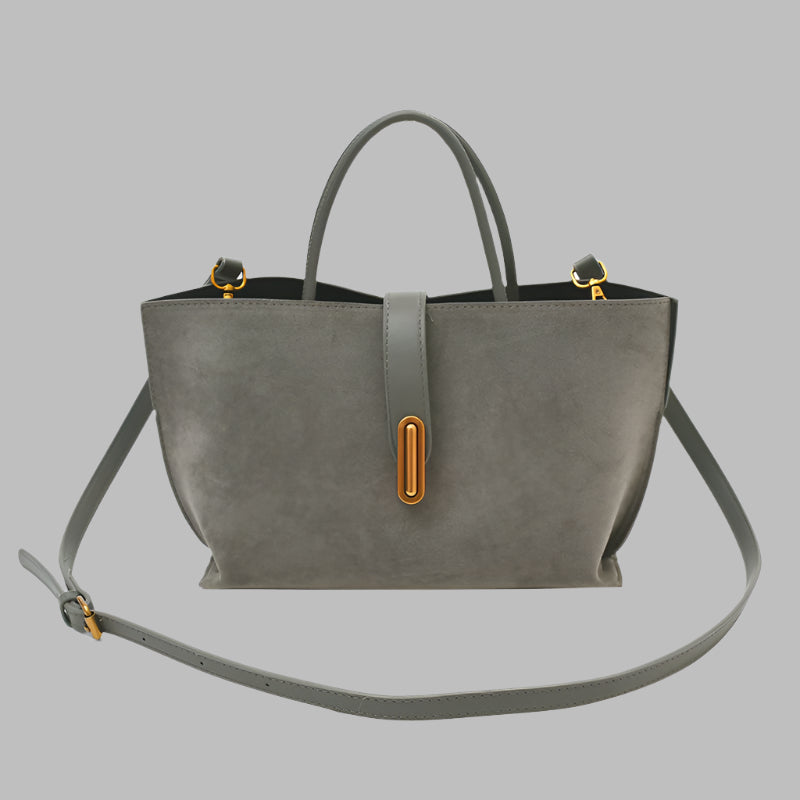 French Retro Portable Bucket Women's Shoulder Bag