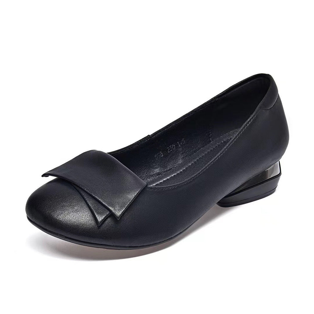 Women's Flat Bottom Leather Fashion Casual Shoes