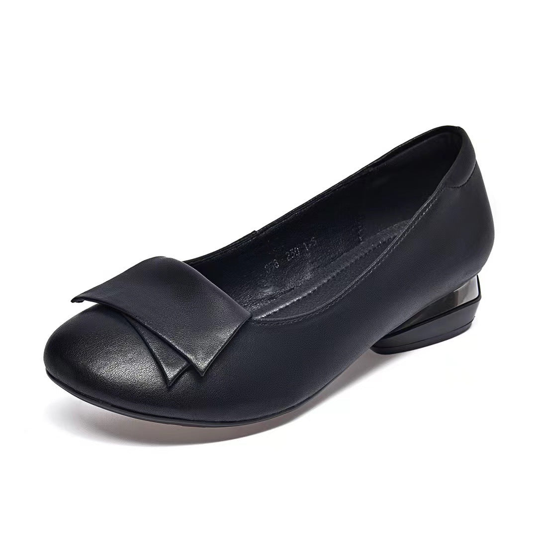Women's Flat Bottom Leather Fashion Casual Shoes
