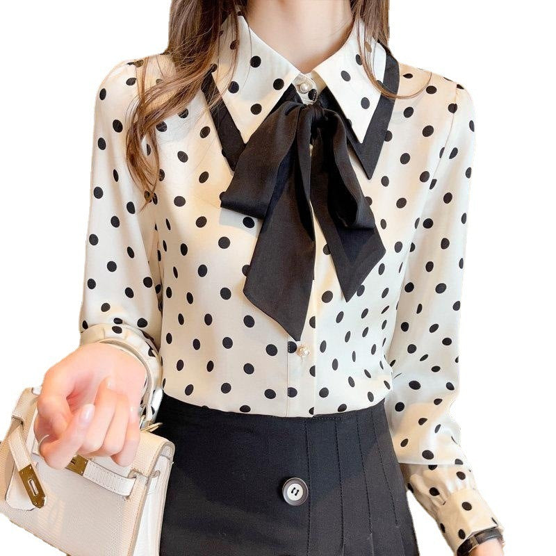 Women's Long-sleeved Bottoming Chiffon Shirt