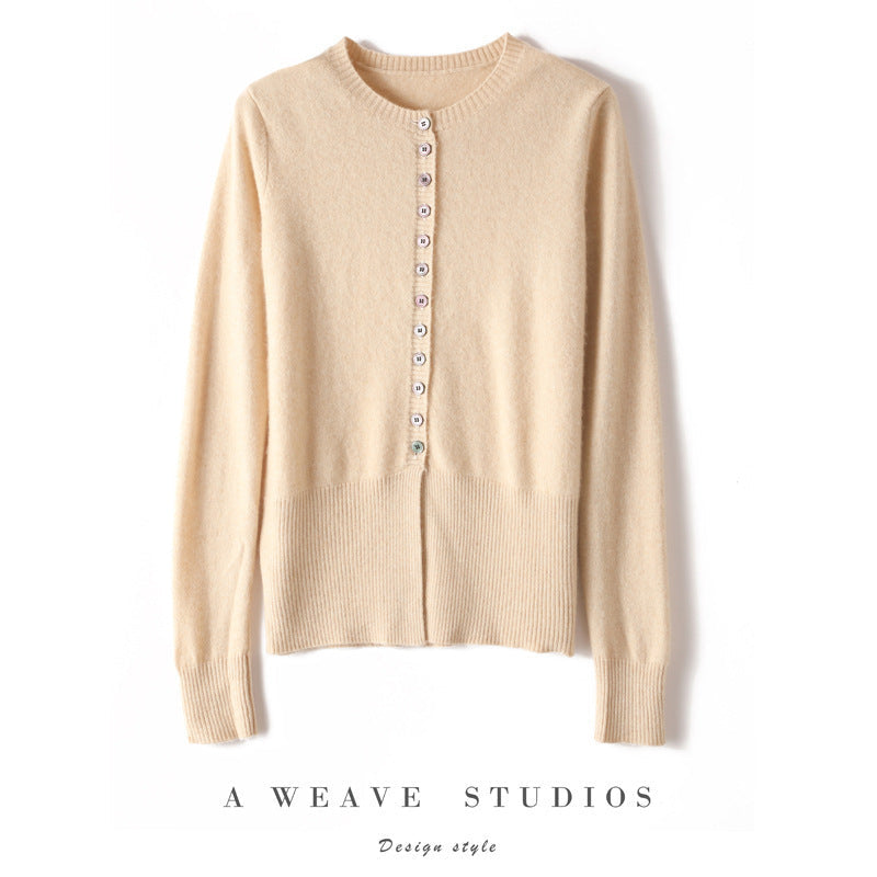 Spring And Autumn Slim Fit Slimming Cashmere Sweater Cardigan