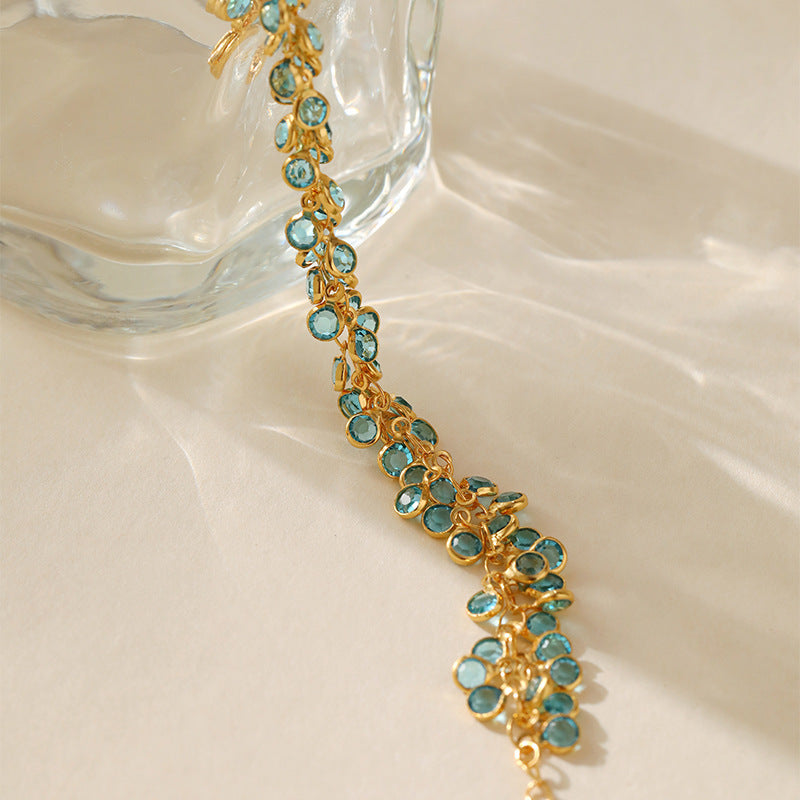 Copper Plating 18K Real Gold Multi-layer Women's New Bracelet