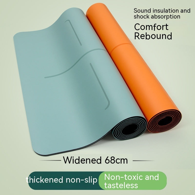 Natural Rubber Female Non-slip Professional Gymnastic Yoga Mat