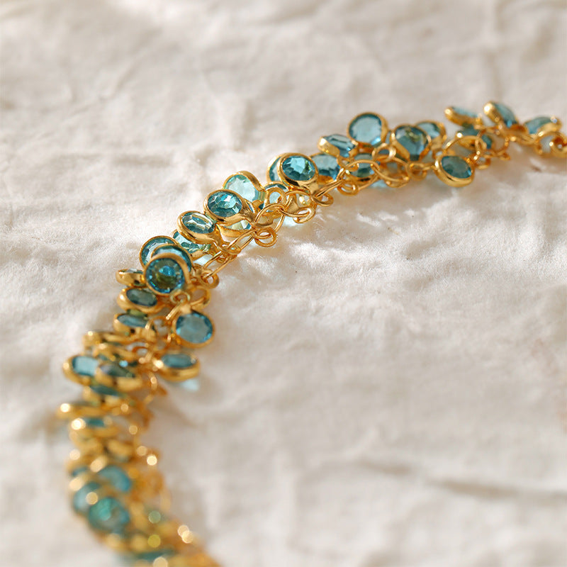 Copper Plating 18K Real Gold Multi-layer Women's New Bracelet