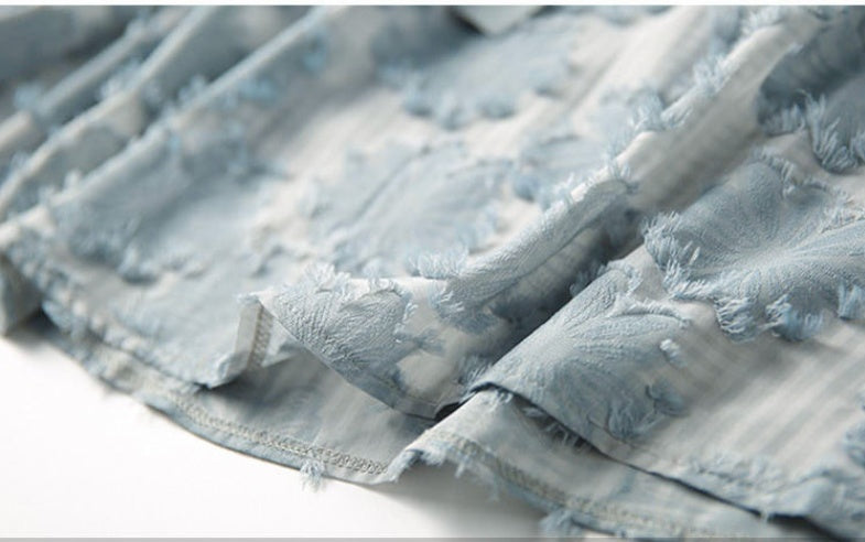 Lantern Sleeve Chiffon Shirt Women's Bowknot Loose Slimming Blouse