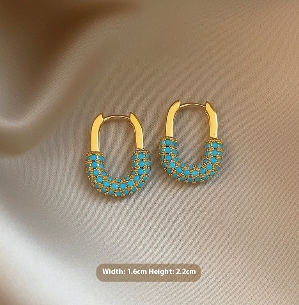 Ethnic Style U-lock Ear Clip Design Earrings