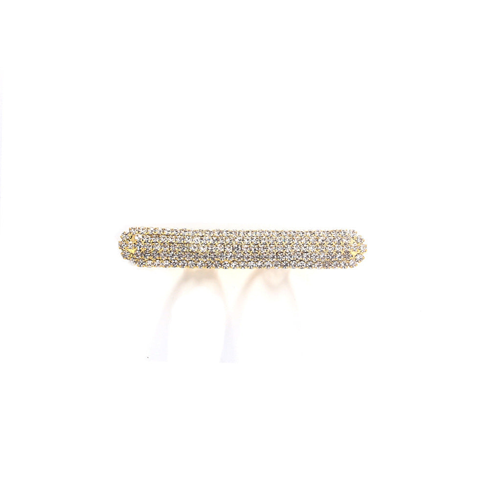 Geometric Rhinestone Simple Double Ring