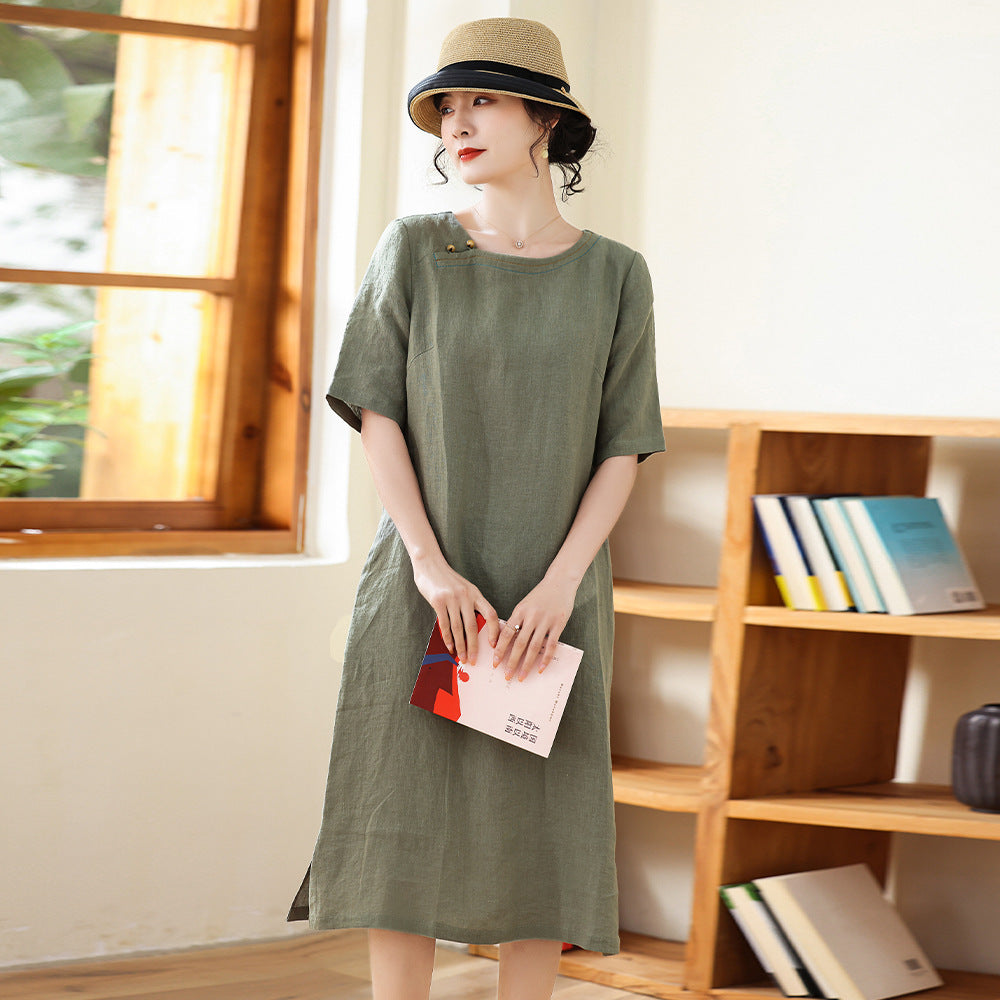 Women's Loose And Slim Mid-length A-line Skirt