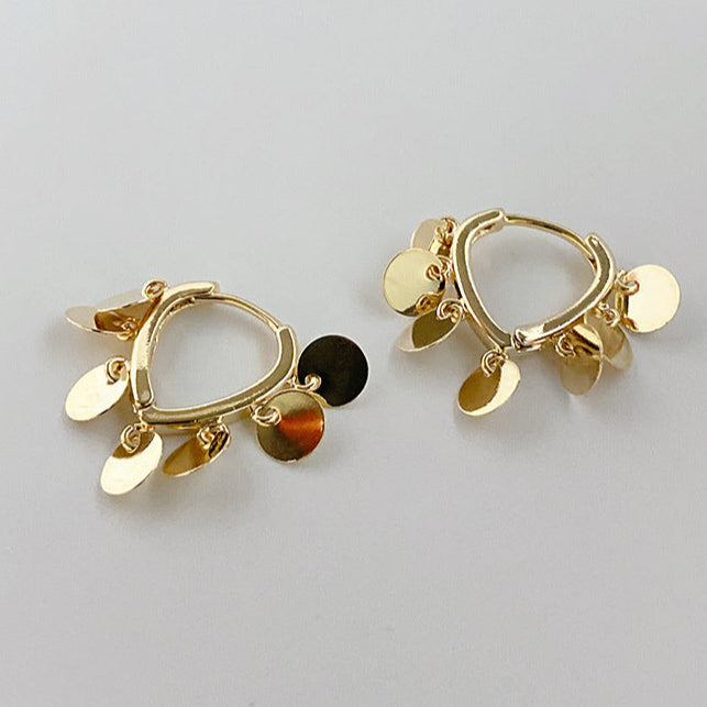 Cold Wind Smart Metal Sheet Earring Ear