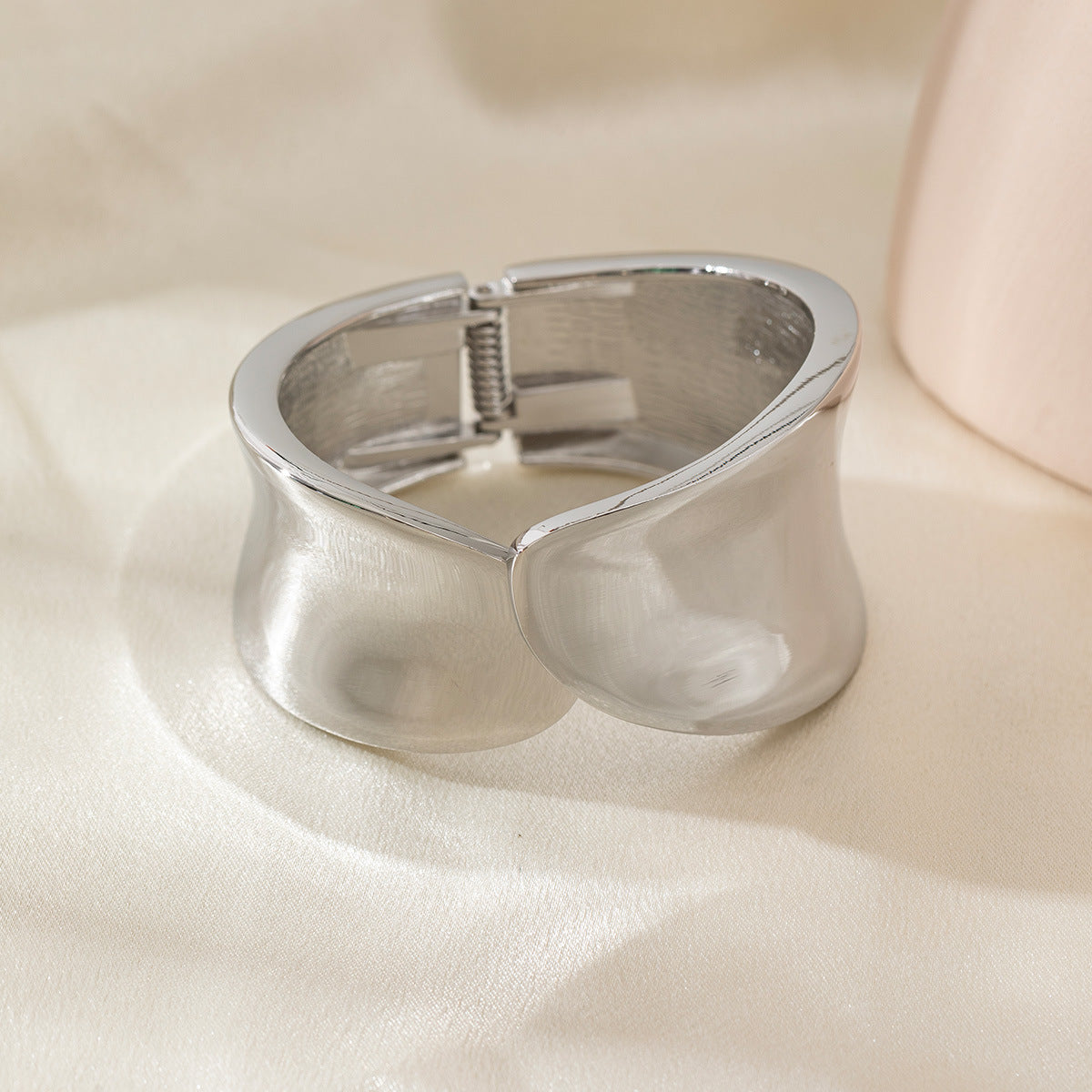 Personalized Hammered Irregular Gold Bracelet For Women