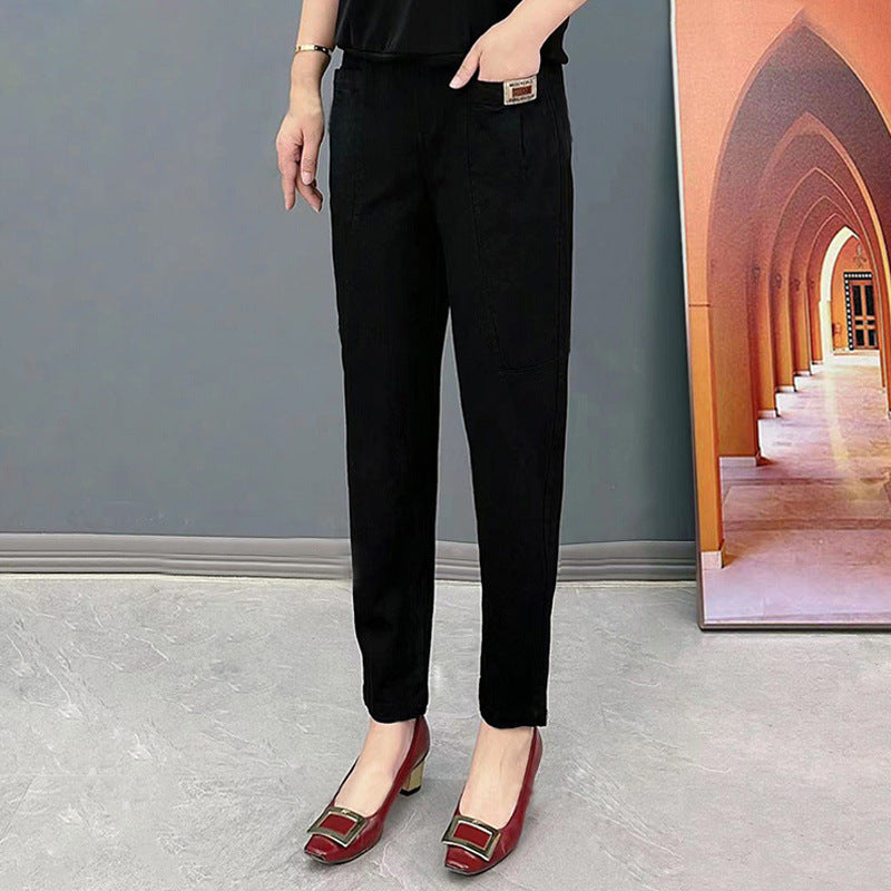 Leisure Commute All-matching Fashionable Pants Cover Belly Comfortable