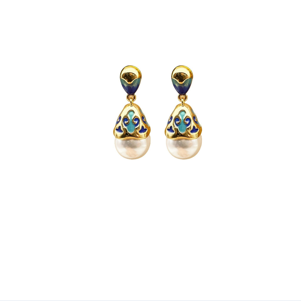 New Chinese Style Antique Pearl Earrings