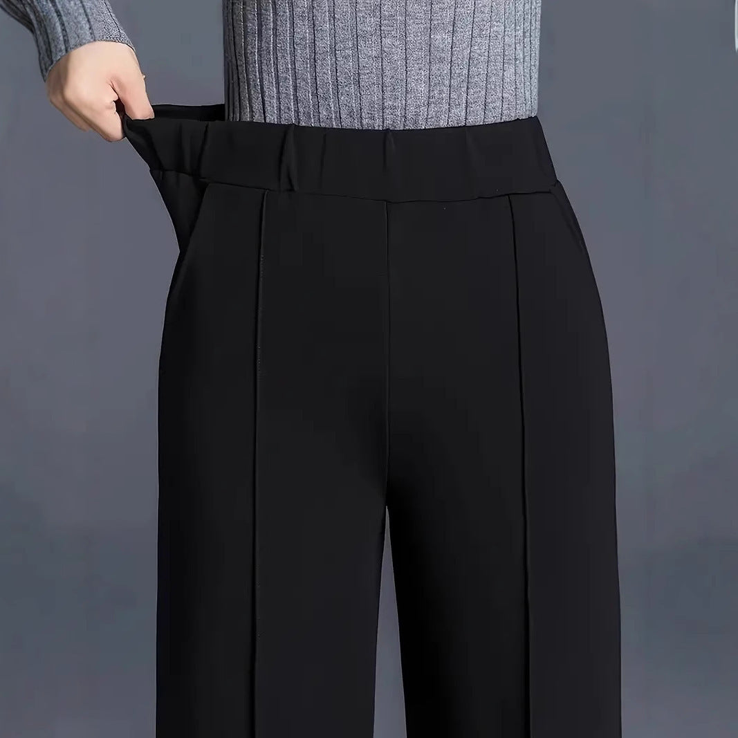 Women's Solid Color Straight Casual Pants