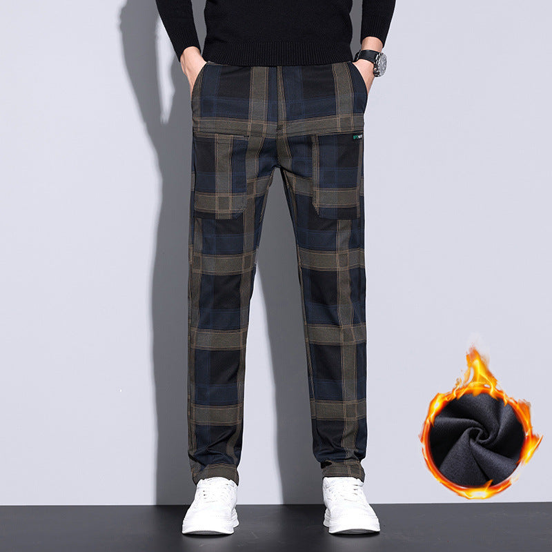 Men's Plaid Casual Pants All-matching