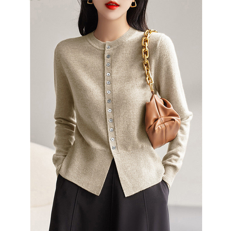 Spring And Autumn Slim Fit Slimming Cashmere Sweater Cardigan