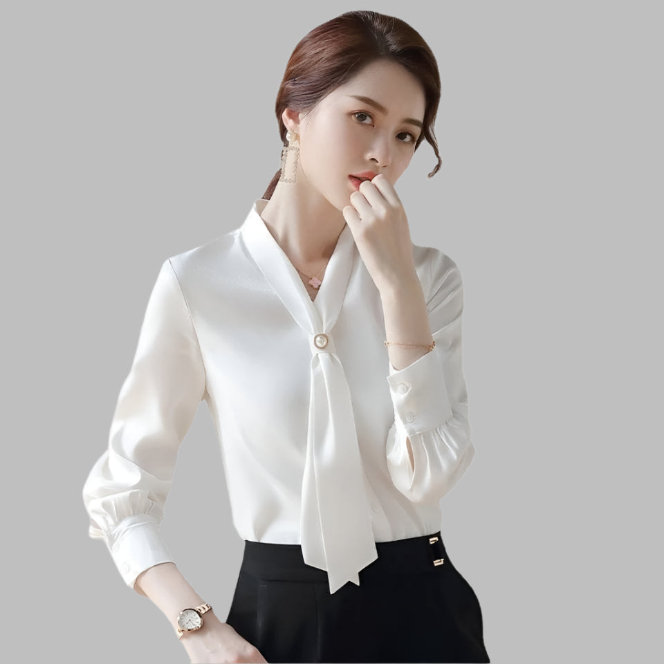 Chiffon White Shirt New Women