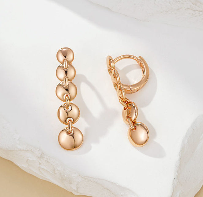 Retro Long Round Circle Earrings