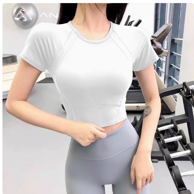Nude Feel Yoga Clothes Women's Summer Sports Top